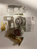 Kwikset 665-15S.DS Double Cylinder Deadbolt with SmartKey from the 660 Series - Satin Nickel