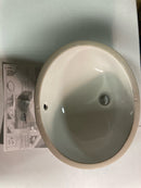 Kohler K-2209-0 White Caxton 17" Undermount Bathroom Sink with Overflow
