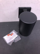 Progress Lighting P5674-31 Cylinder 1 Light Outdoor Wall Sconce with Metal Cylinder Shade - 7" Tall - Black