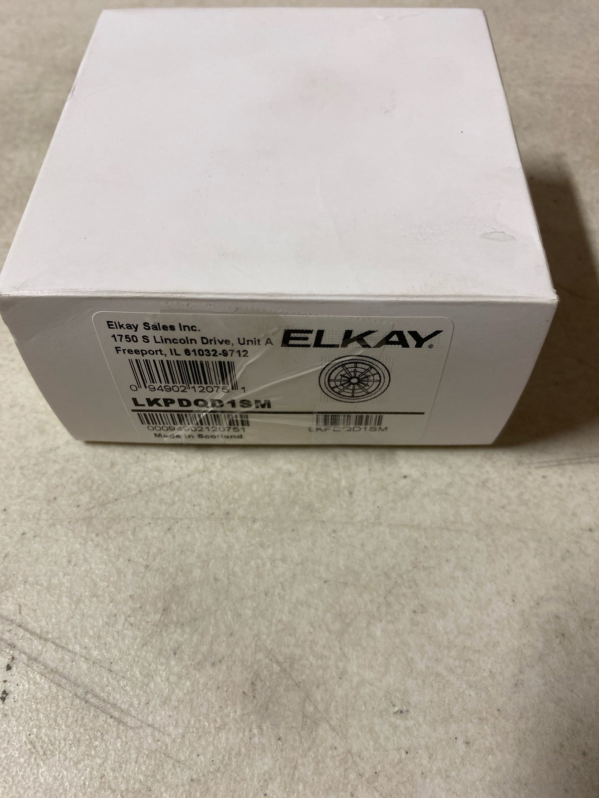 Elkay LKPDQD1SM Polymer Disposer Fitting for 3-1/2 in. Sink Drain Opening in Silvermist for Quartz Perfect Drain