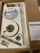 Breezary 24031-AW Silvester 52 in. Indoor White Ceiling Fan with Color-Changing LED Light, Downrod, Unique Blade Design and Remote