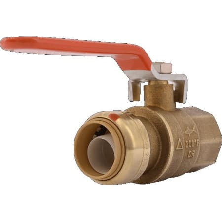 SharkBite 22186-0000LF 3/4" x 3/4" FNPT Ball Valve with FNPT Connector - Brass