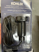 Kohler K-35726-BL Contemporary Garbage Disposal Air Switch Button - Matte Black
