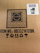 Elegant Lighting OD332W12BK Cayman 12" Tall Outdoor Wall Sconce - Black