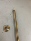 Kohler K-7392-BV 11-15/16" Ceiling Mounted Shower Arm and Flange - Brushed Bronze