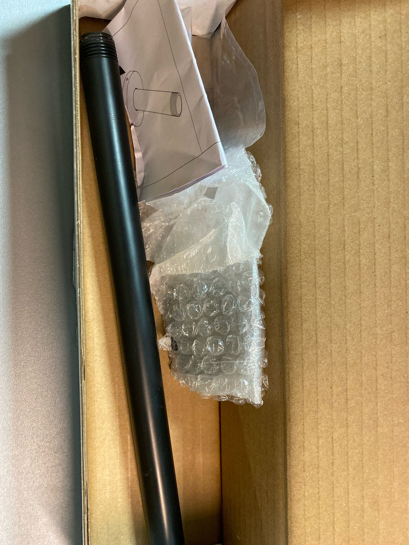 Kohler 26321-BL Statement 12 in. Ceiling-Mount Single-Function Rain Head Shower Arm and Flange in Matte Black