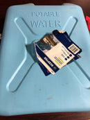 Scepter Water Can with Easy-Pour Spout for Camping/Emergency/Off-Road, 5 Gallon, Blue