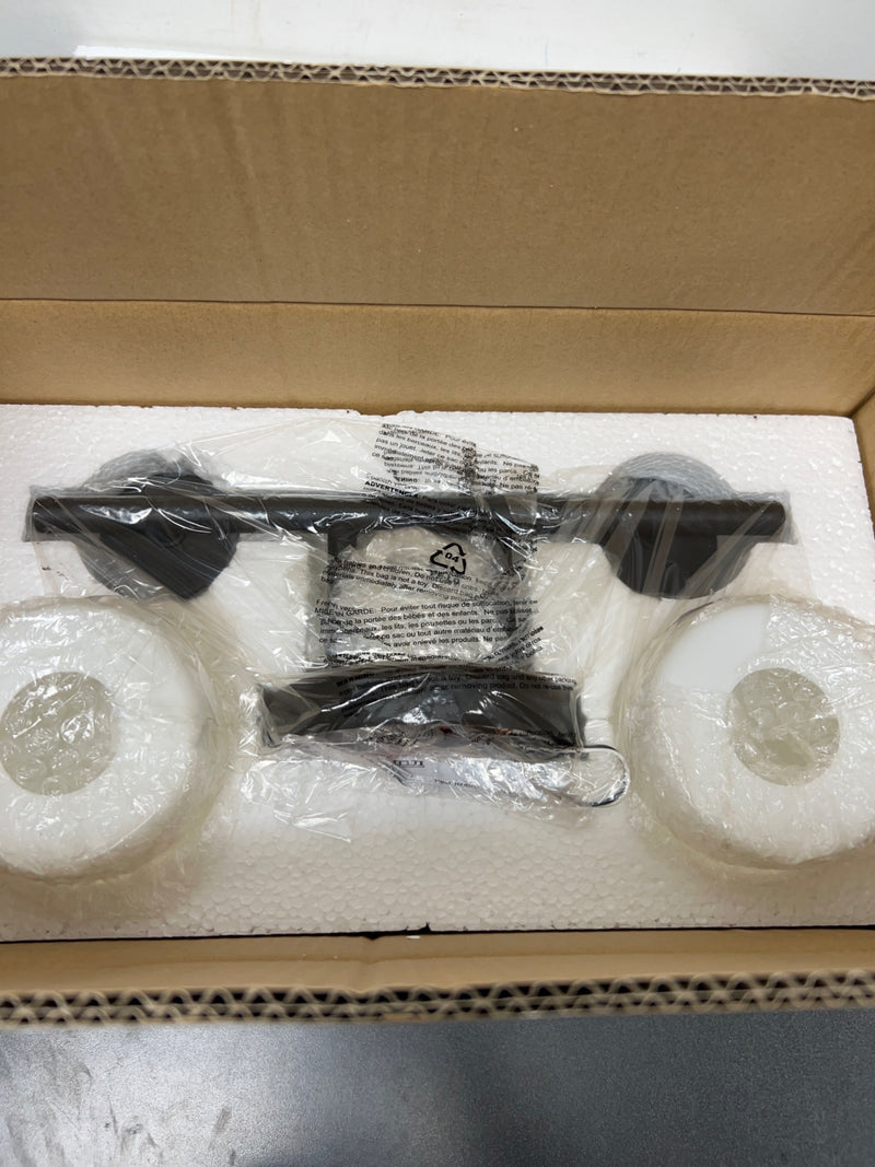 Progress Lighting P2158-31 Replay 2 Light 13" Wide Bathroom Vanity Light with Etched Glass Shades - Black