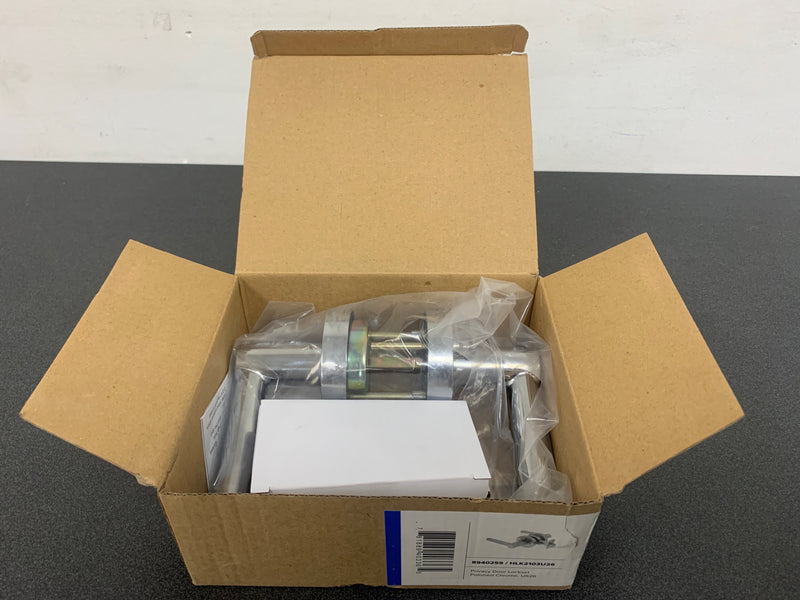 Miseno MLK3012CP Elkton Round Rod Privacy Door Lever Set - Polished Chrome