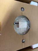 Aero Pure ABF80 L5 SN Designer Series 80 CFM 0.3 Sone Ceiling Mounted Energy Star Certified Bath Fan with LED Lighting and Square on Square Design - Satin Nickel