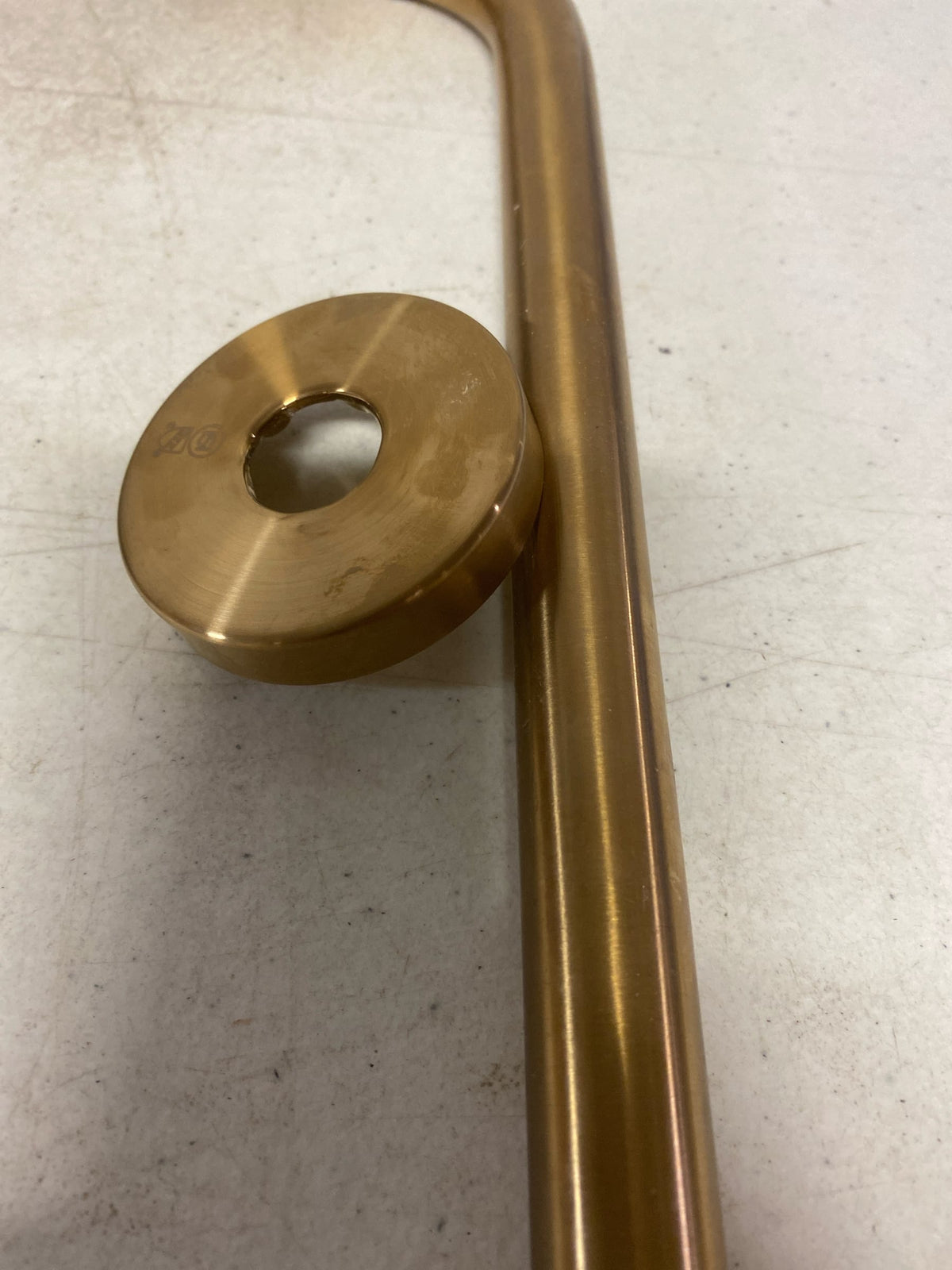Signature Hardware 948096-12 12" Rain Shower Arm and Flange - Brushed Gold