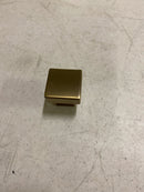 Amerock BP37440BBZ Lintel 1-1/4 in. (32mm) Length Golden Champagne Classic Square Cabinet Knob