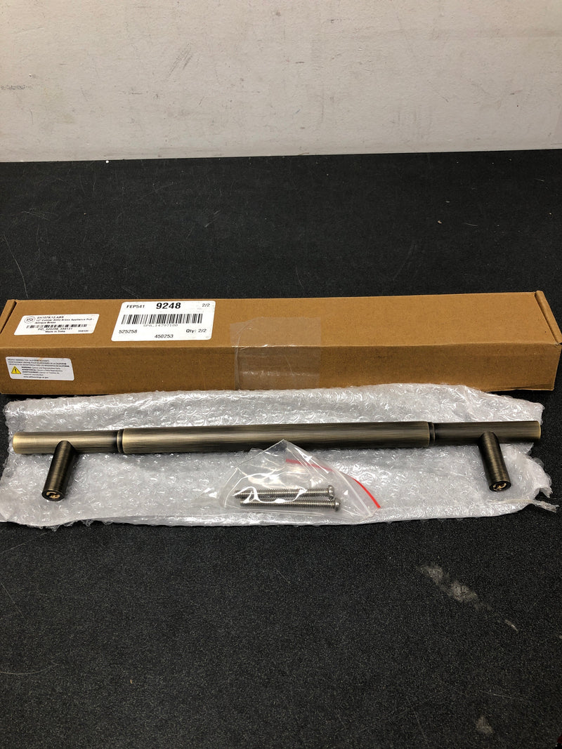 Signature Hardware EH1079.12.ABS 12" Colmar Solid Brass Appliance Pull - Antique