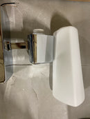 Progress Lighting P300061-015 Zura Single Light 4-1/2" Wide Bathroom Sconce with Etched Opal Glass Shade - Polished Chrome