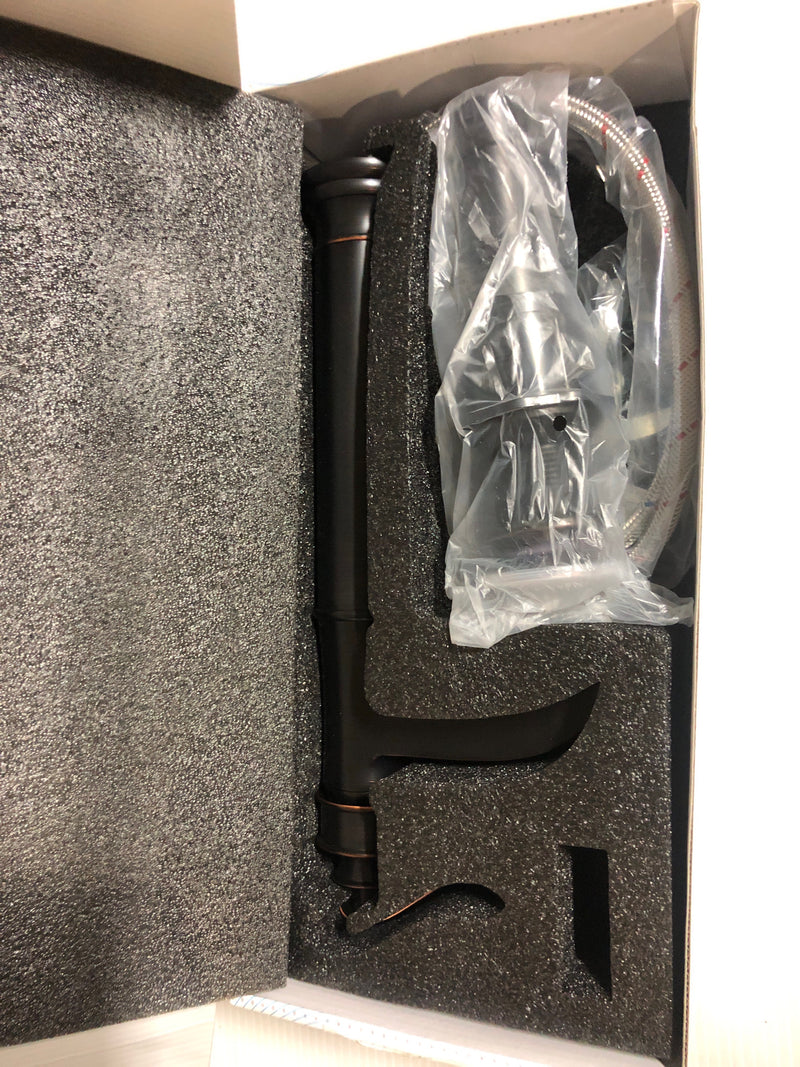 Bwe A-96556H-ORB Single Hole Single Handle Bathroom Vessel Sink Faucet in Oil Rubbed Bronze