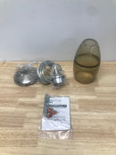 Vaxcel Lighting P0276 Milano Single Light 5" Wide Pendant with A Glass Shade - Satin Nickel