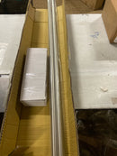 Signature Hardware 466773 60" Straight Brass Shower Rod - Brushed Nickel