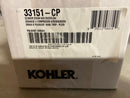 Kohler K-33151-CP Pop-up Clicker Drain Without Overflow - Polished Chrome