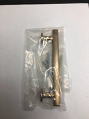 Emtek 86454US4 Freestone 4 Inch Center to Center Bar Cabinet Pull from the Urban Modern Collection - Satin Brass