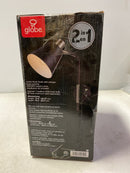 Davis 1-Light Matte Black Plug-in or Hardwire Wall Sconce with 6 Ft. Cord