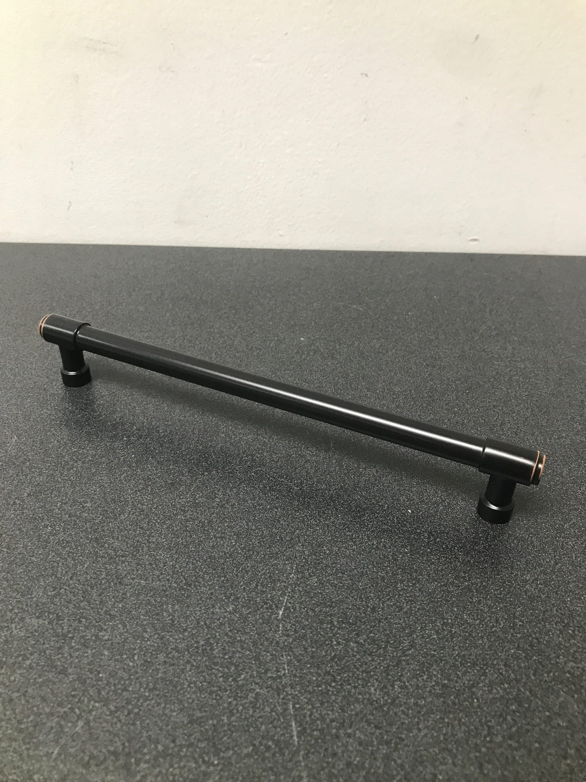 Emtek 86690US10B Jasper 8 Inch Center to Center Bar Cabinet Pull from the Industrial Modern Collection - Oil Rubbed Bronze
