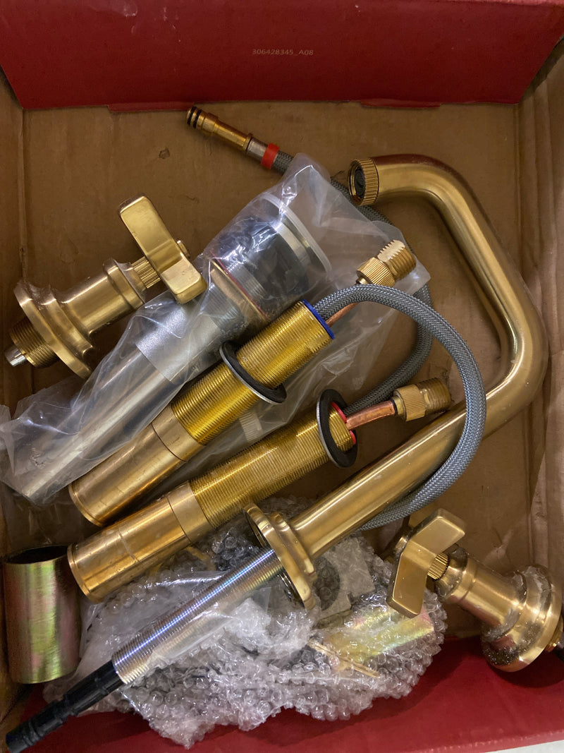 Pfister LG49-TB0BG Tisbury 1.2 GPM Widespread Bathroom Faucet with Pop-Up Drain Assembly - Brushed Gold