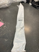 Alno A2903-12-MN/MB Vita Bella 12" Center to Center Modern Knurled Large Cabinet Bar Handle / Drawer Bar Pull with "L" Posts - Matte Nickel / Matte Black