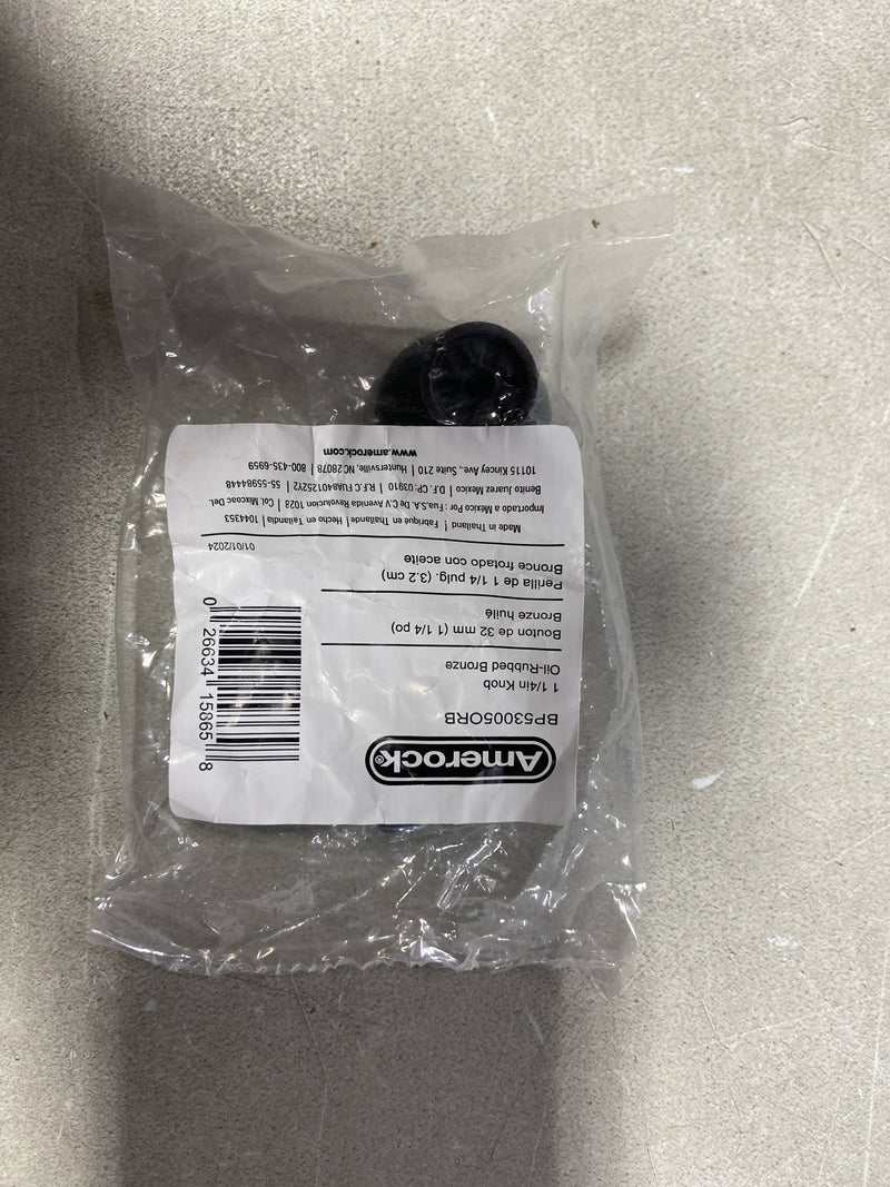 Amerock BP53005ORB Edona 1-1/4 in. (32mm) Traditional Oil Rubbed Bronze Round Cabinet Knob