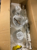 Golden Lighting 0511-LP WHT-CLR Malta 3 Light 13" Tall Linear Chandelier - Matte White
