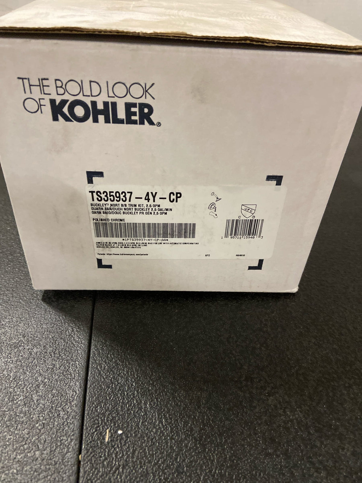 Kohler K-TS35937-4Y-CP Buckley Tub and Shower Trim Package with 2.5 GPM Single Function Shower Head - Polished Chrome