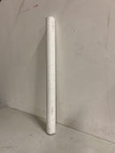 Easy Track RR1036 35 Inch Wardrobe Rods with Mounting Brackets for Easy Track Closet System - Pair - White