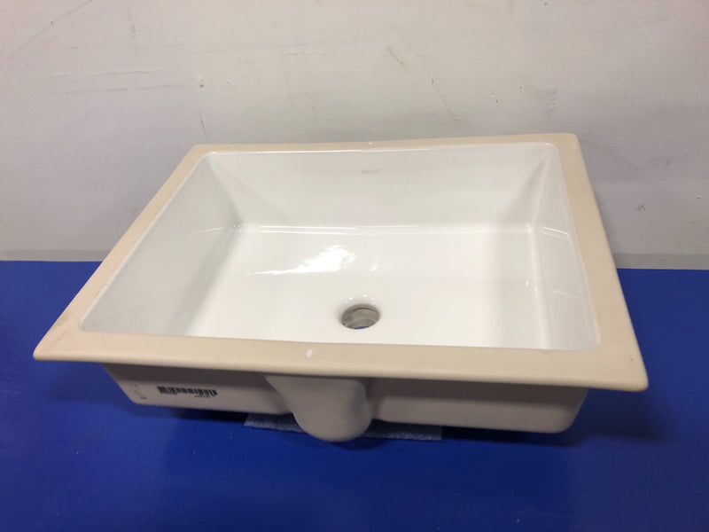 Kohler Verticyl 19-13/16" Rectangular Undermount Bathroom Sink with Vertical Sides and Overflow