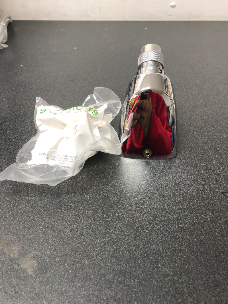 Symmons 4-295-IPS-1.5 Institutional 1-Spray 1 in. Fixed Showerhead with IPS Connection in Polished Chrome (1.5 GPM)