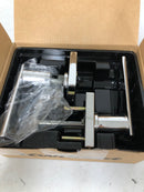 Kwikset 300BRNLSQT-26 Breton Privacy Door Lever Set with Square Rose - Bright Chrome