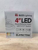 Elco EL415CT5W 4" Integrated LED Reflector Recessed Trim - 8550 Lumens 5000 Kelvin - White