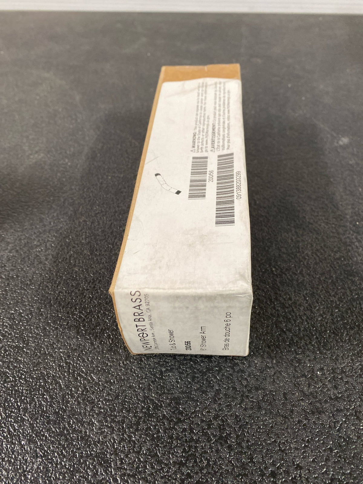Newport Brass 200/56 Flat Black 6" Shower Arm