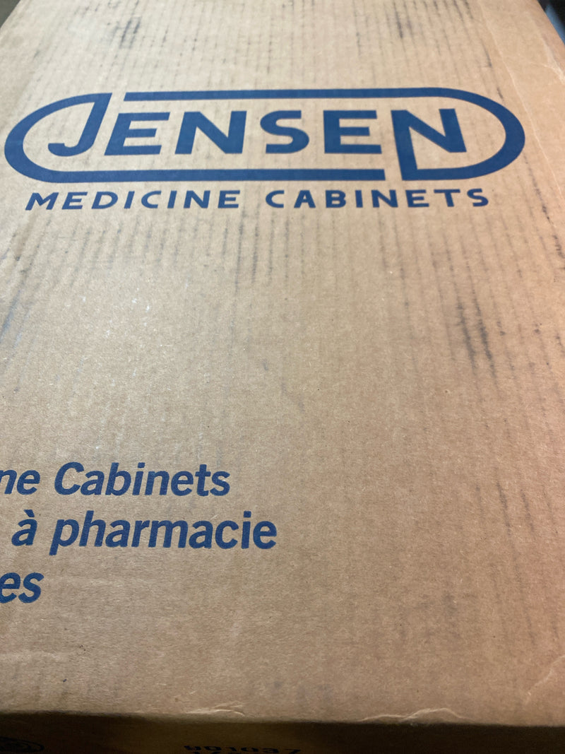 Jensen 781037 Builder Series Frameless Medicine Cabinet with Beveled Edge Mirror, 16-Inch by 22-Inch by 3-3/4-Inch