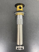 Delta RP6346BL Grid Drain Assembly with Overflow - Matte Black