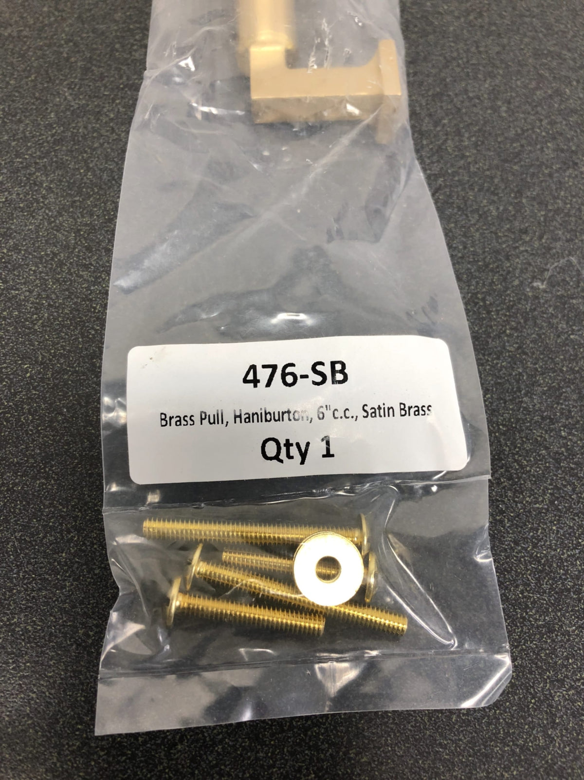 Schaub and Company 476 Haniburton 6" Center to Center Urban - Brass