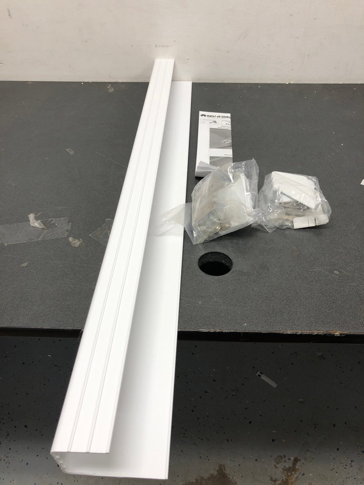 Rev-A-Shelf Polymer Trim to Fit Slim Tip Out Tray for Sink Base Cabinets, White
