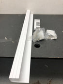 Rev-A-Shelf Polymer Trim to Fit Slim Tip Out Tray for Sink Base Cabinets, White