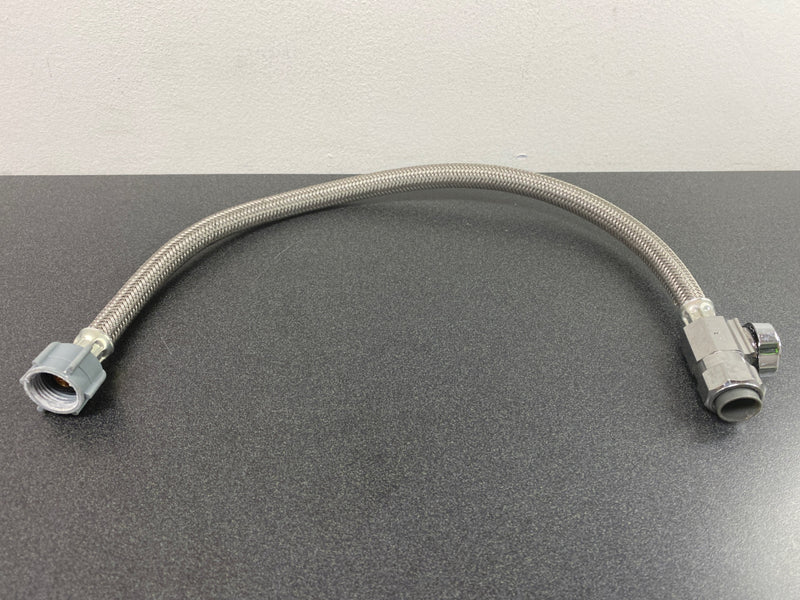 Brasscraft G2PS14B200HX F 1/2 in. Nominal Push Connect x 1/2 in. FIP x 20 in. Brass SpeediOne Braided Connector and Valve