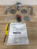 Emtek C5209HLOUS15 Helios Privacy Door Lever Set with Disk Rose and CF Mechanism from the Brass Modern Collection - Satin Nickel