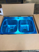 KOHLER Drop-In 33-in x 22-in Stainless Steel Double Equal Bowl 4-Hole Kitchen Sink