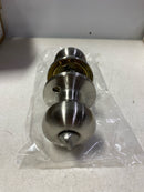 Miseno MLK2030SN Porter Flat Ball Single Cylinder Keyed Entry Door Knob Set with Deadbolt - Satin Nickel