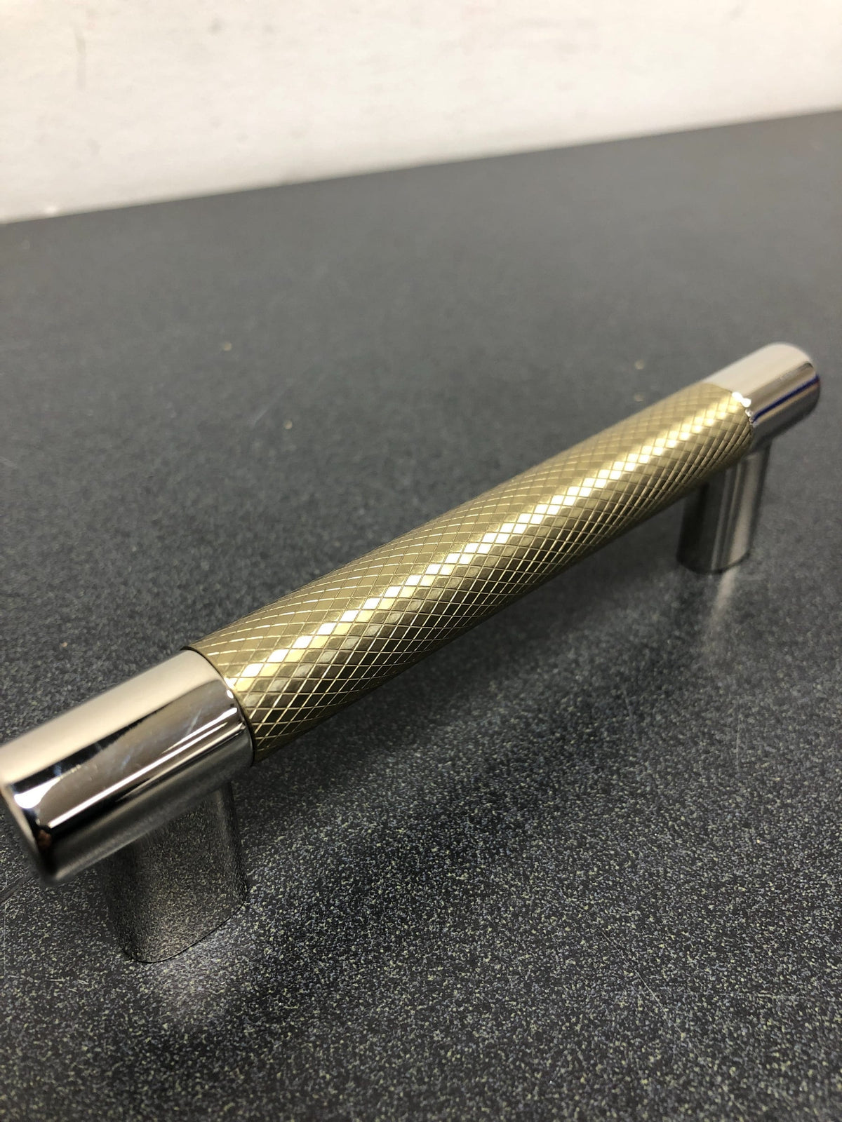 Amerock BP36558PNBBZ Esquire 5-1/16 in. (128 mm) Polished Nickel/Golden Champagne Drawer Pull