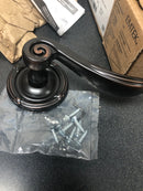 Emtek 805ENUS10B Elan Reversible Non-Turning Two-Sided Dummy Door Lever Set from the Designer Brass Collection - Oil Rubbed Bronze