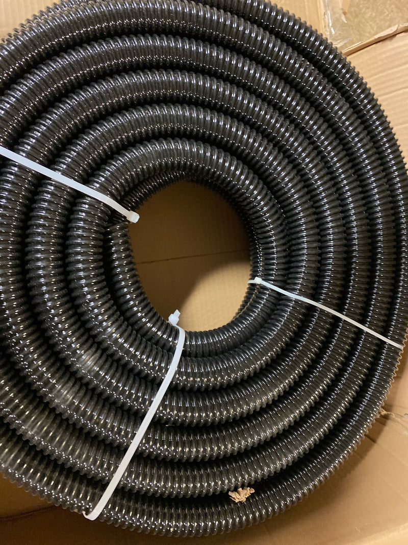 HydroMaxx Non Kink, Corrugated, Flexible PVC Water Garden Hose and Pond Tubing. Thick Wall. US/UL Sizing (1" Dia x 100 ft)