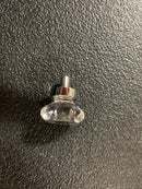 Emtek 86010 Old Town 1" Clear Crystal Cabinet Knob with Solid Brass Rosette, Polished Chrome