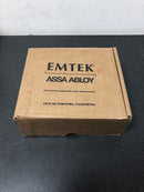 Emtek 5110HLOUS19LH Helios Left Handed Passage Door Lever Set with Square Rose - Flat Black